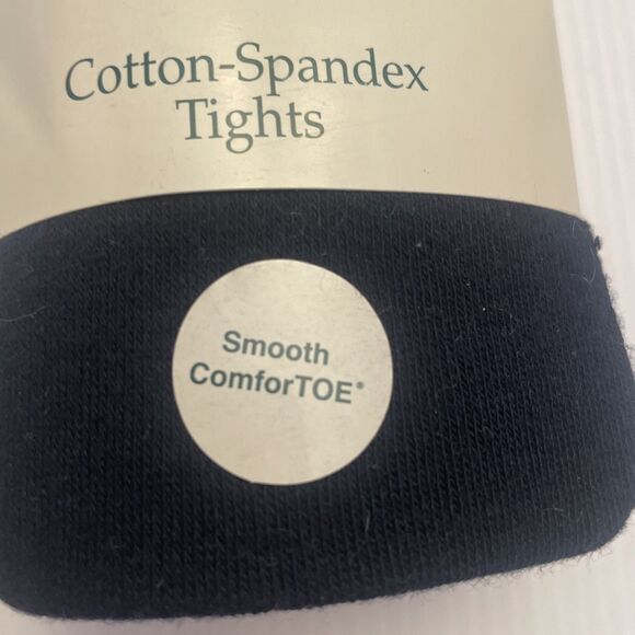 Flynn O’Hara Uniforms Cotton-Spandex Tights Tall Navy - Picture 2 of 5